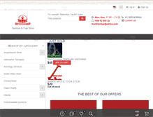 Tablet Screenshot of divyayogashop.com